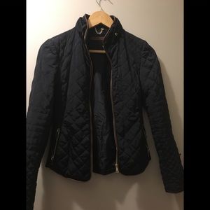 Zara Navy Quilt Jacket